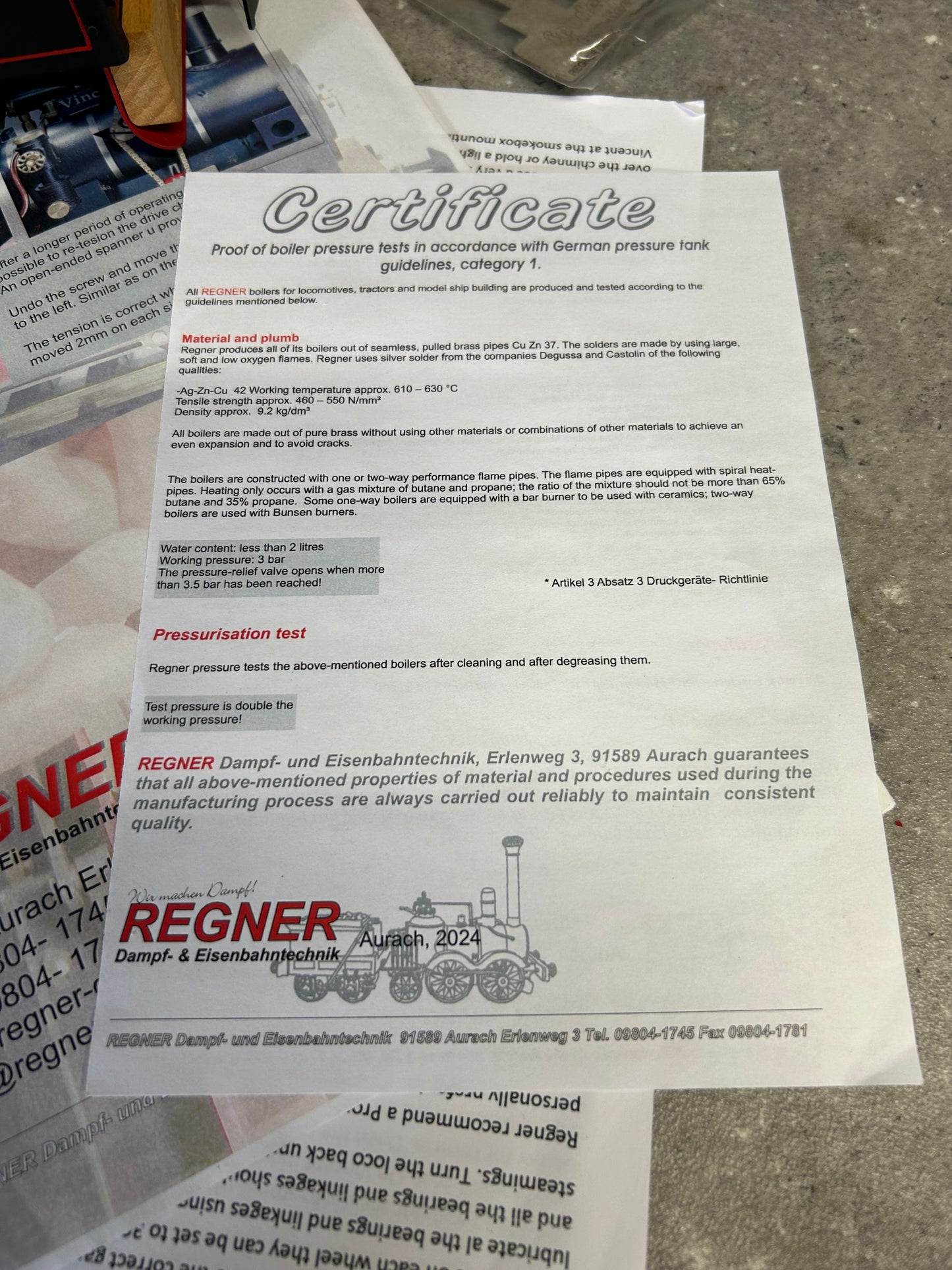 Regner ‘Chaloner' Model Locomotive