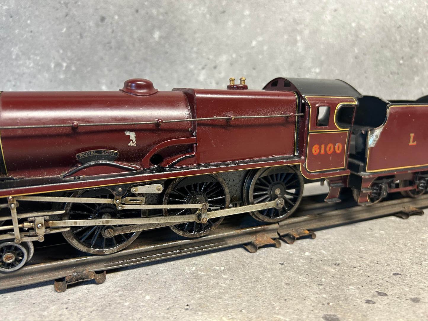 Bassett-Lowke O Gauge “Royal Scot” Electric LMS 6100 Maroon 4-6-0 Locomotive