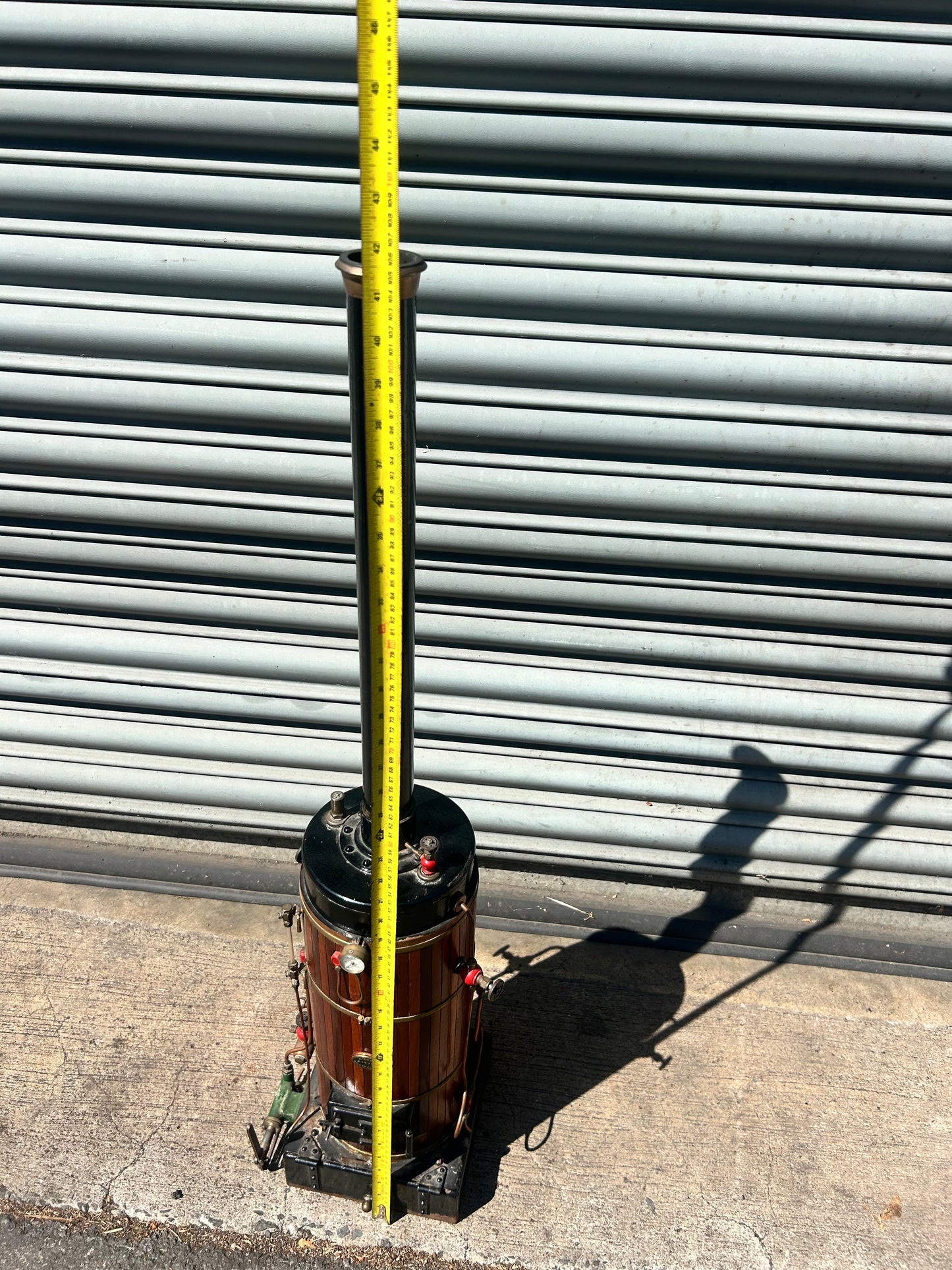 Large Bernard Ross (1970) Model Live Steam Vertical Boiler Wood Clad 27.5kg