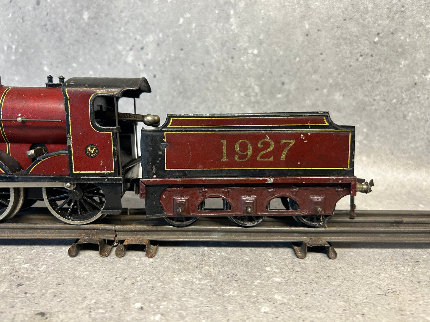 Bing for Bassett Lowke O Gauge Clockwork 4-4-0 No. 1927 “Duke of York” Locomotive Maroon