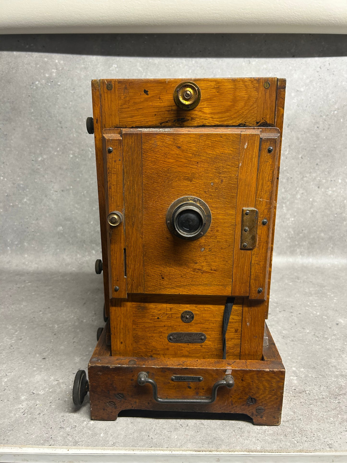 Antique Ernemann Horizontal Enlarger, circa. 1920 (with wooden box)