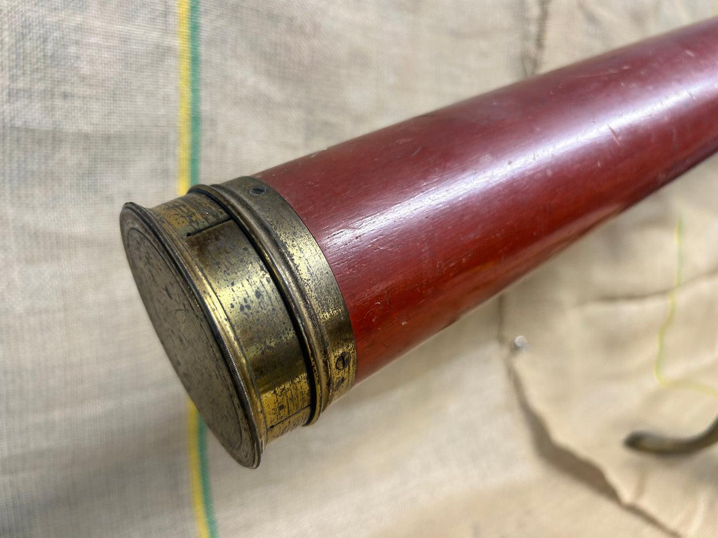 Dollond London Wooden Brass Telescope on Tripod Stand