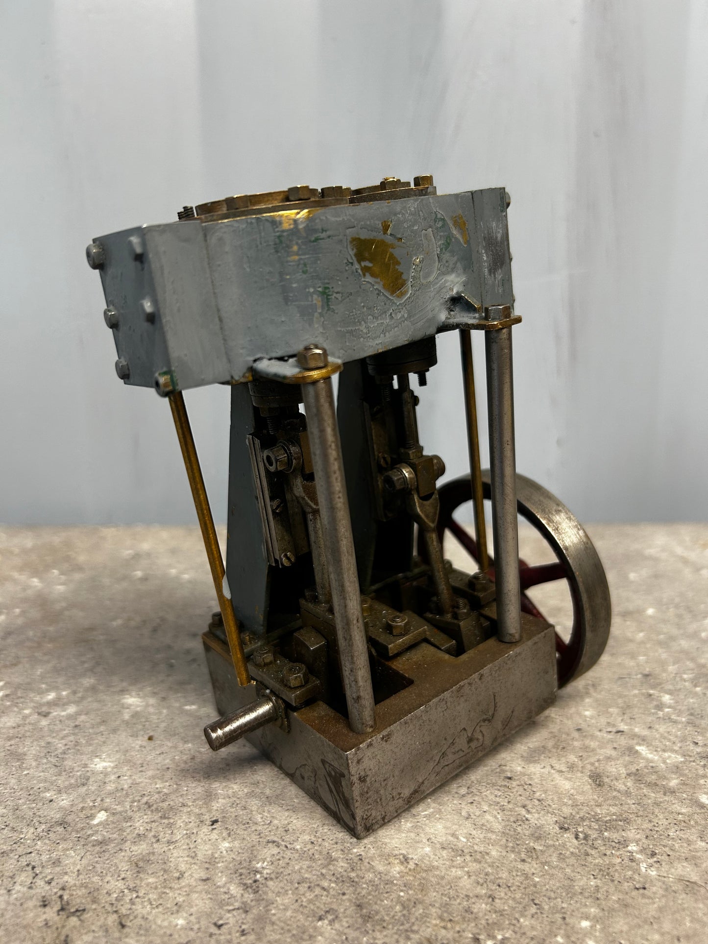 Scratch-Built Vertical Twin Cylinder Engine Model (Part-Built)