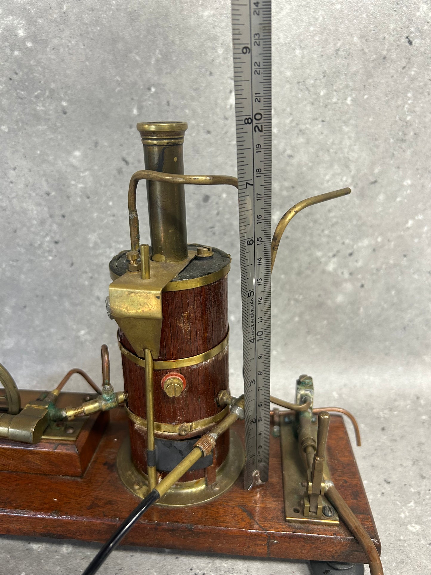 Scratch-Built Miniature Vertical Boiler and Single Cylinder Engine Model