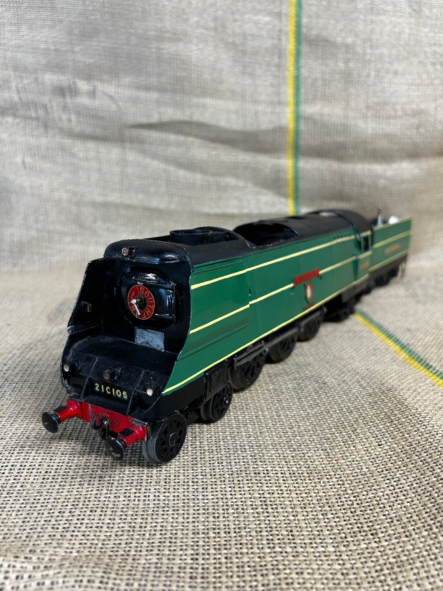 O Gauge Live Steam SR Bulleid Battle of Britain ‘Barnstaple’ 21C105 RC