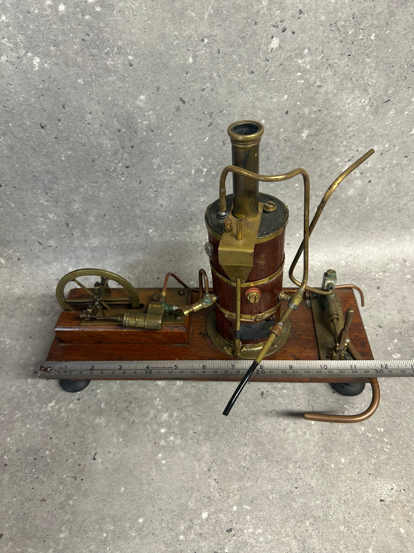 Scratch-Built Miniature Vertical Boiler and Single Cylinder Engine Model