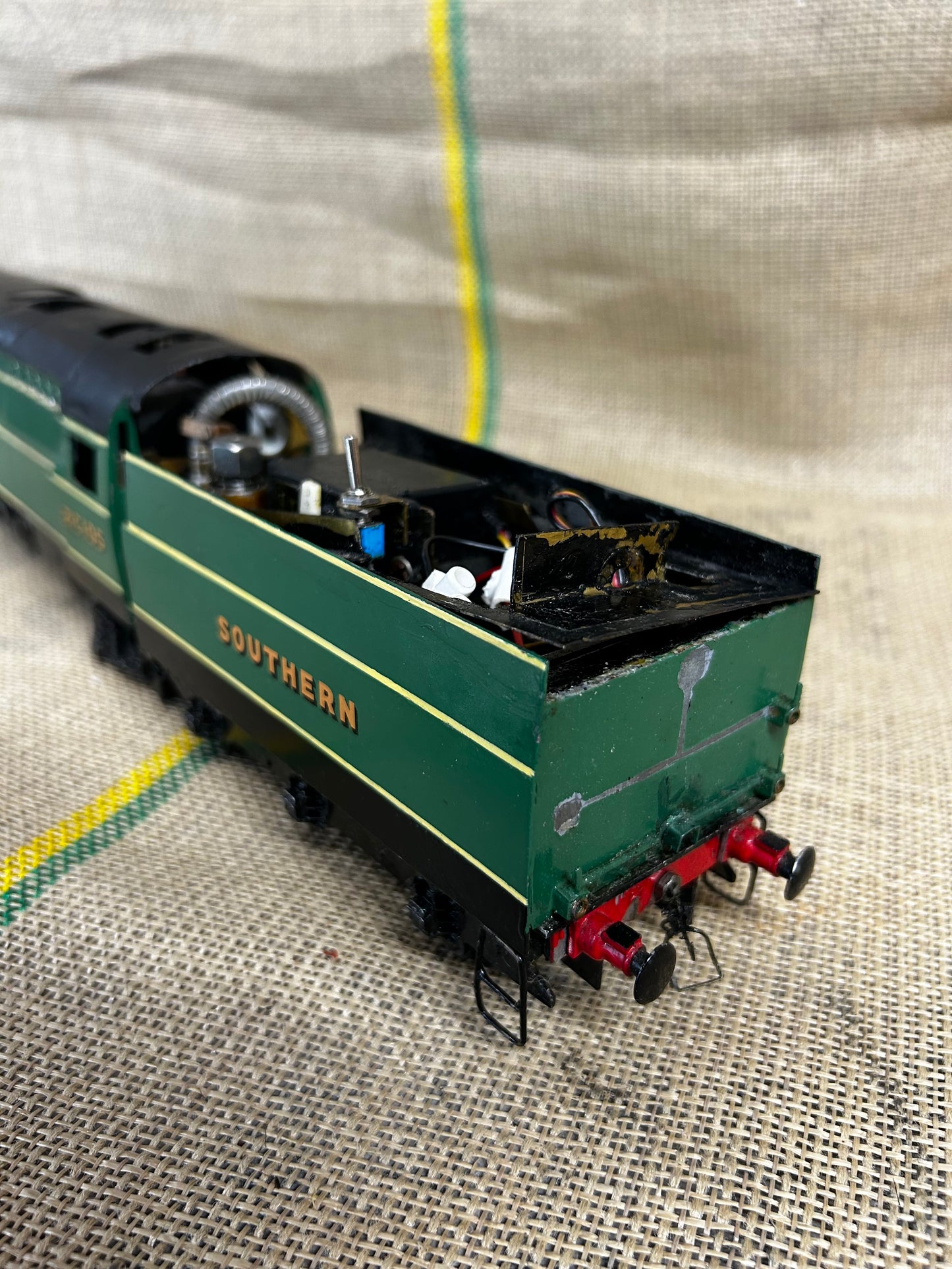 O Gauge Live Steam SR Bulleid Battle of Britain ‘Barnstaple’ 21C105 RC