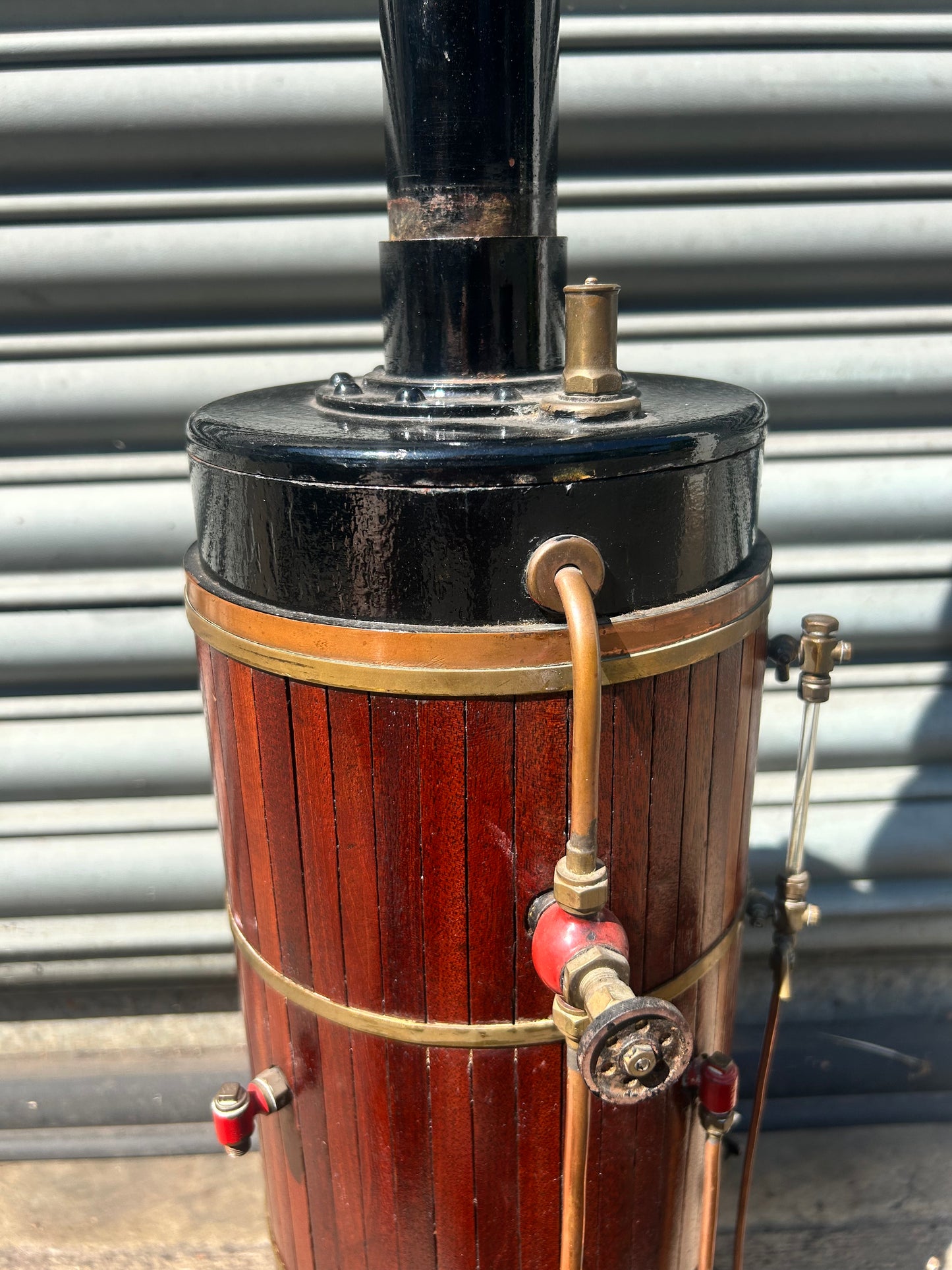 Large Bernard Ross (1970) Model Live Steam Vertical Boiler Wood Clad 27.5kg