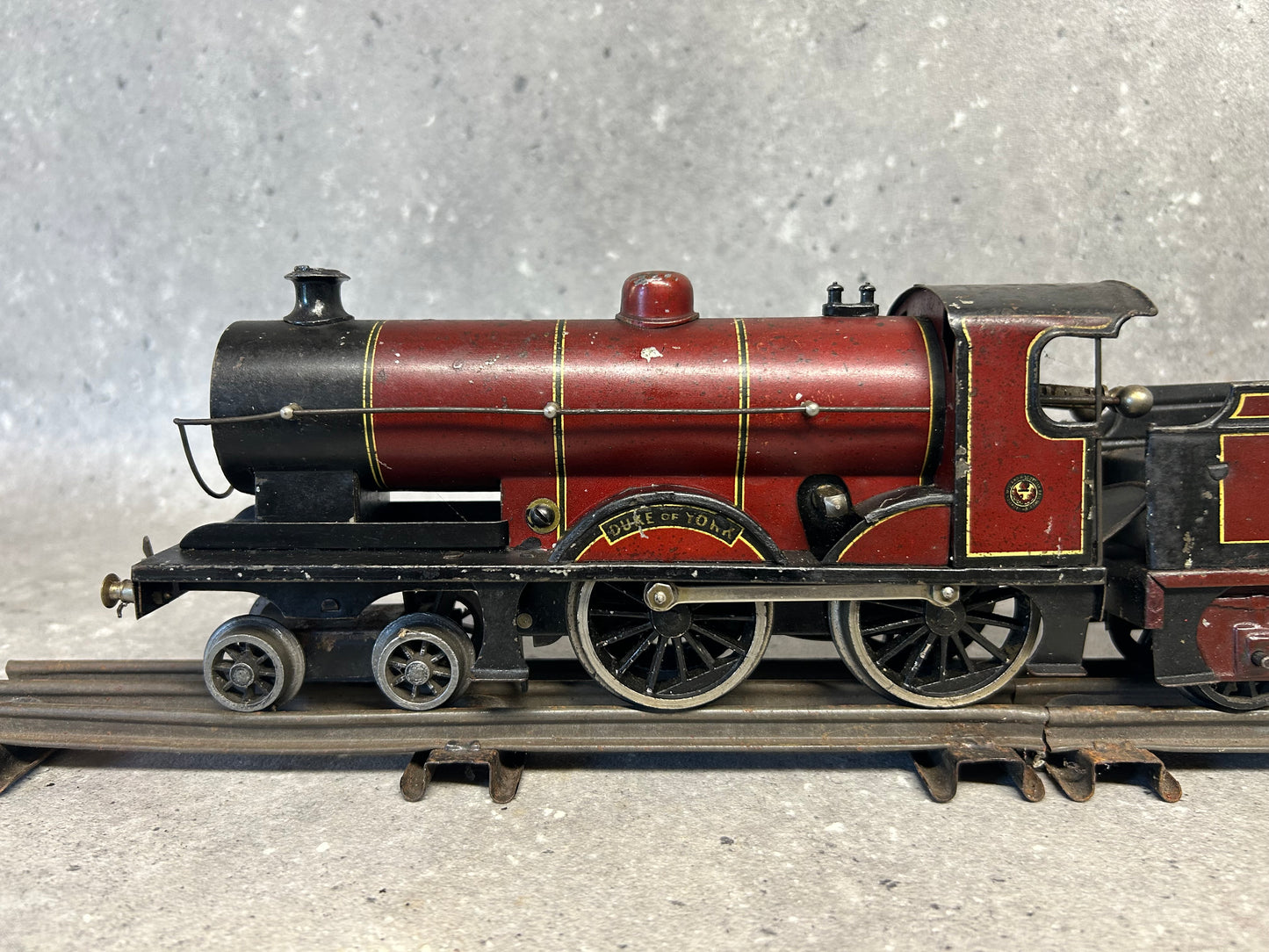 Bing for Bassett Lowke O Gauge Clockwork 4-4-0 No. 1927 “Duke of York” Locomotive Maroon