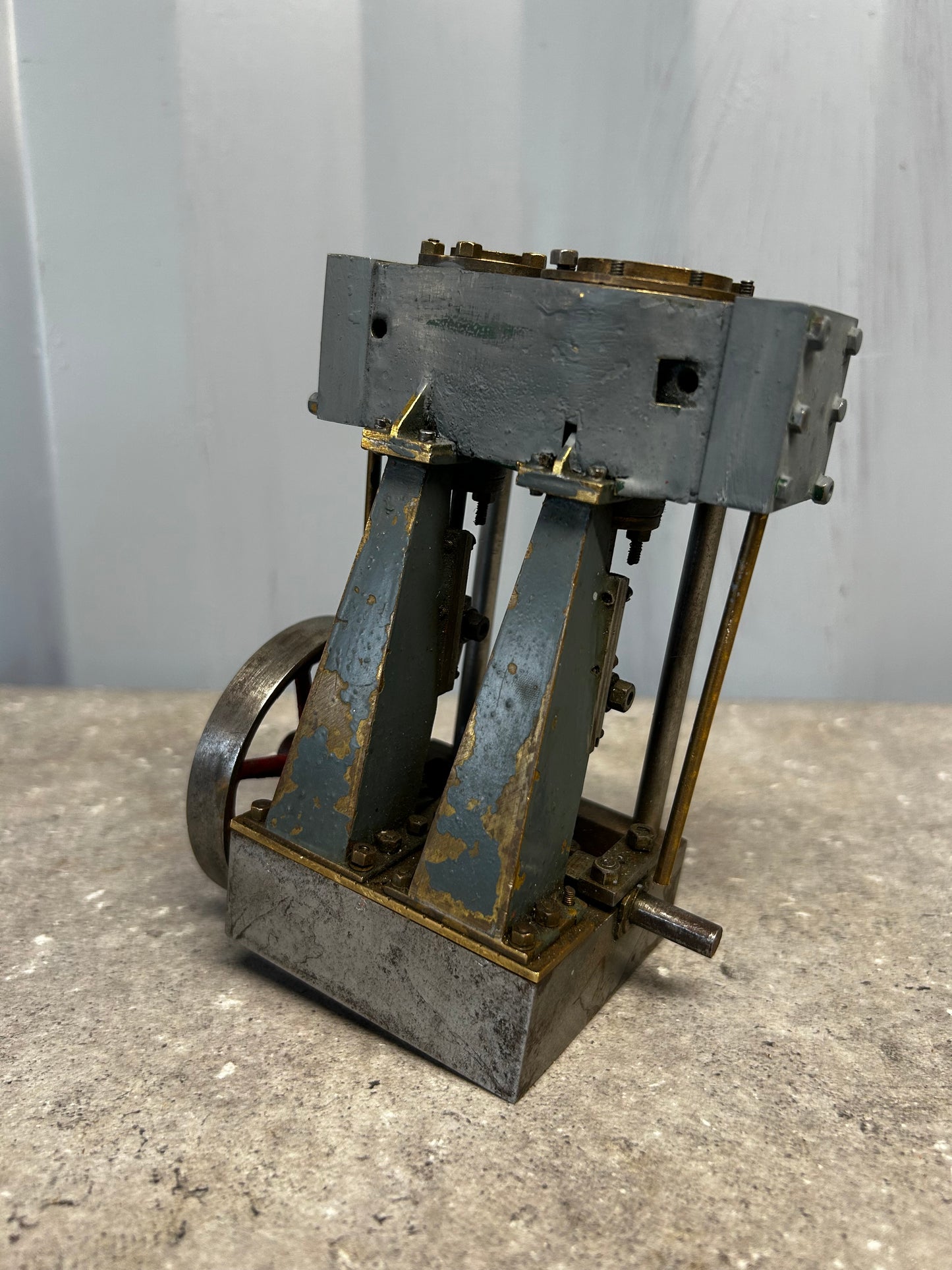 Scratch-Built Vertical Twin Cylinder Engine Model (Part-Built)