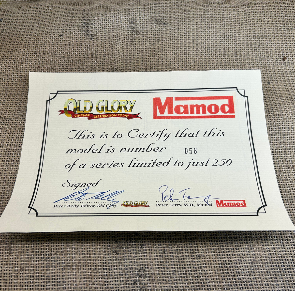 Unused Mamod Special Edition “Old Glory” Traction Engine (No. 56 of 250)