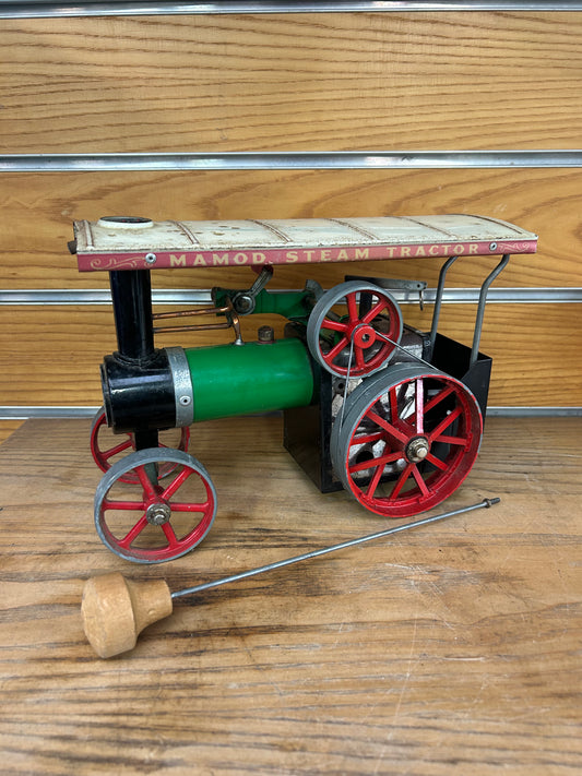 Live Steam Mamod Traction Engine TE1a Model w/ Steering Rod