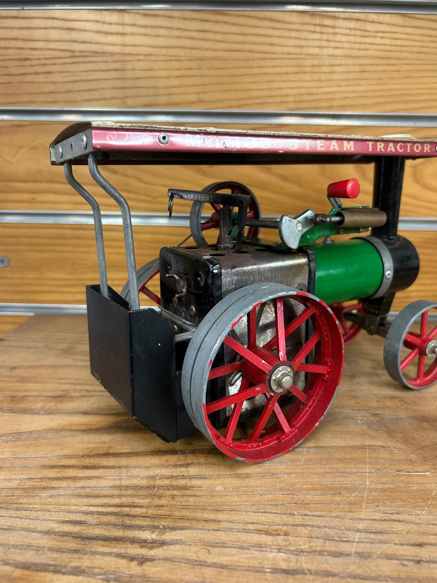 Live Steam Mamod Traction Engine TE1a Model w/ Steering Rod