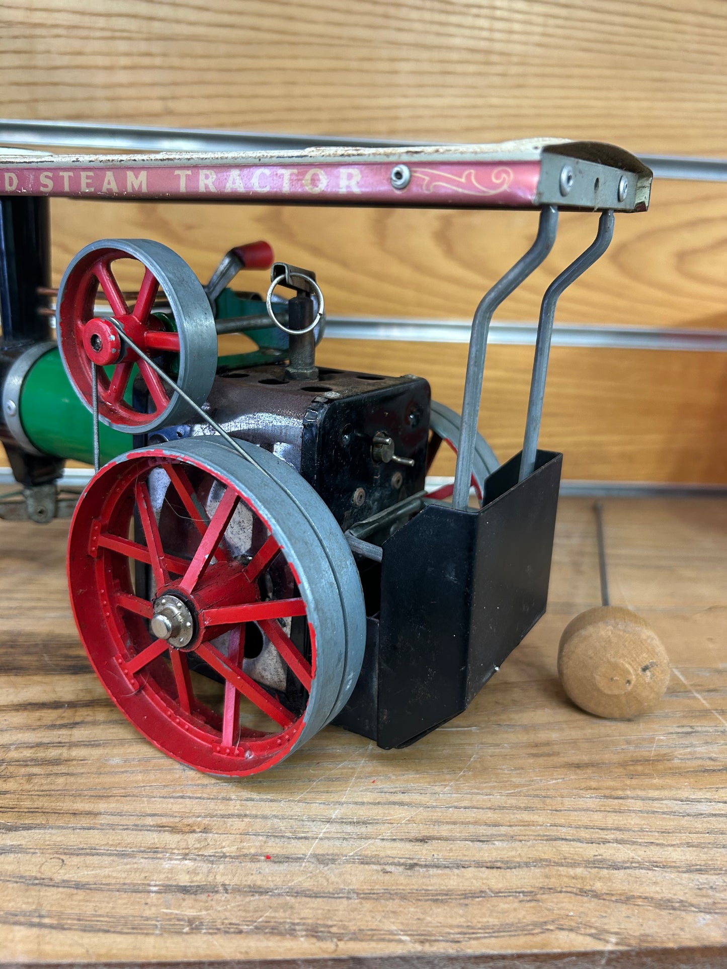 Live Steam Mamod Traction Engine TE1a Model w/ Steering Rod