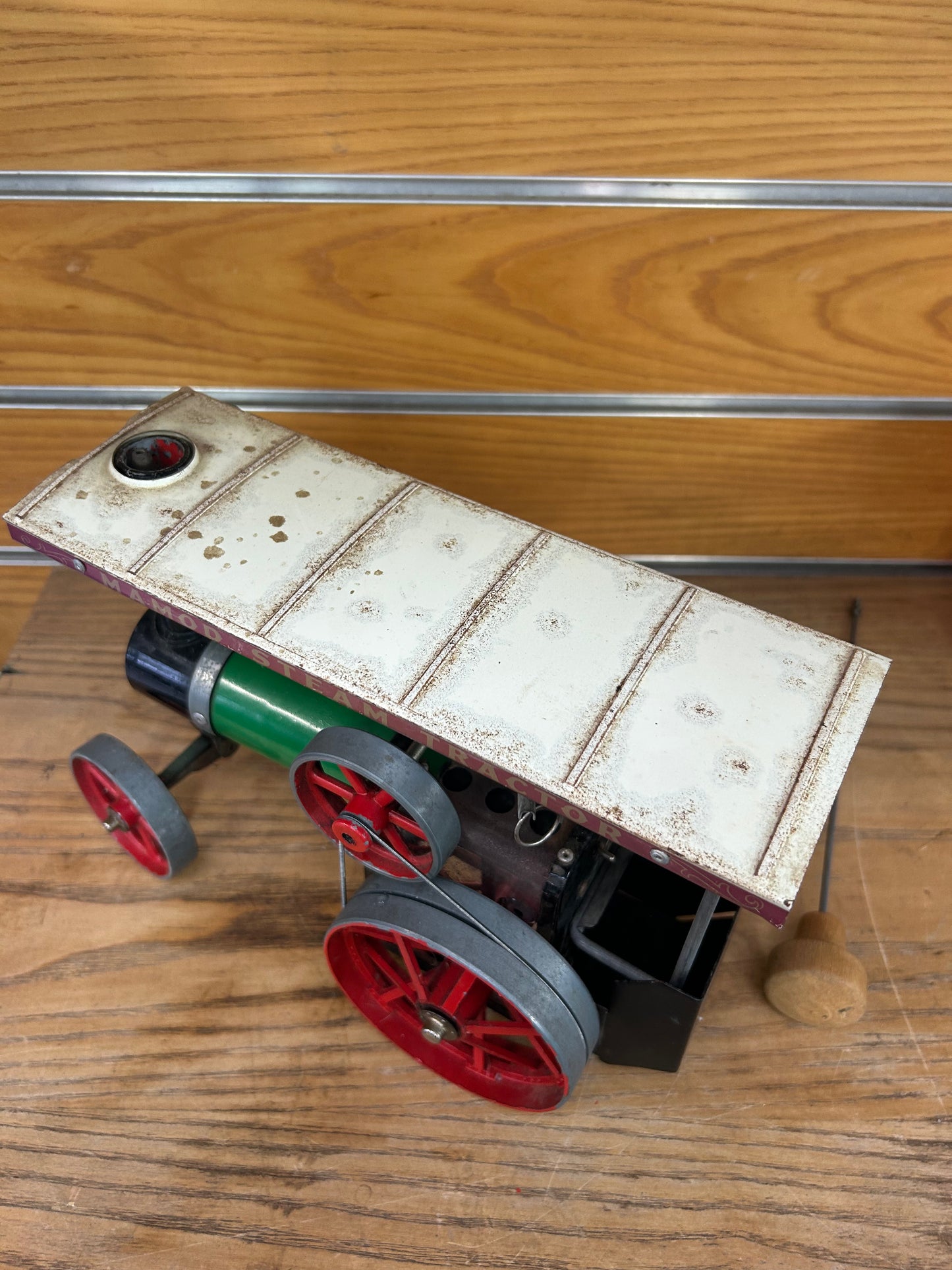 Live Steam Mamod Traction Engine TE1a Model w/ Steering Rod