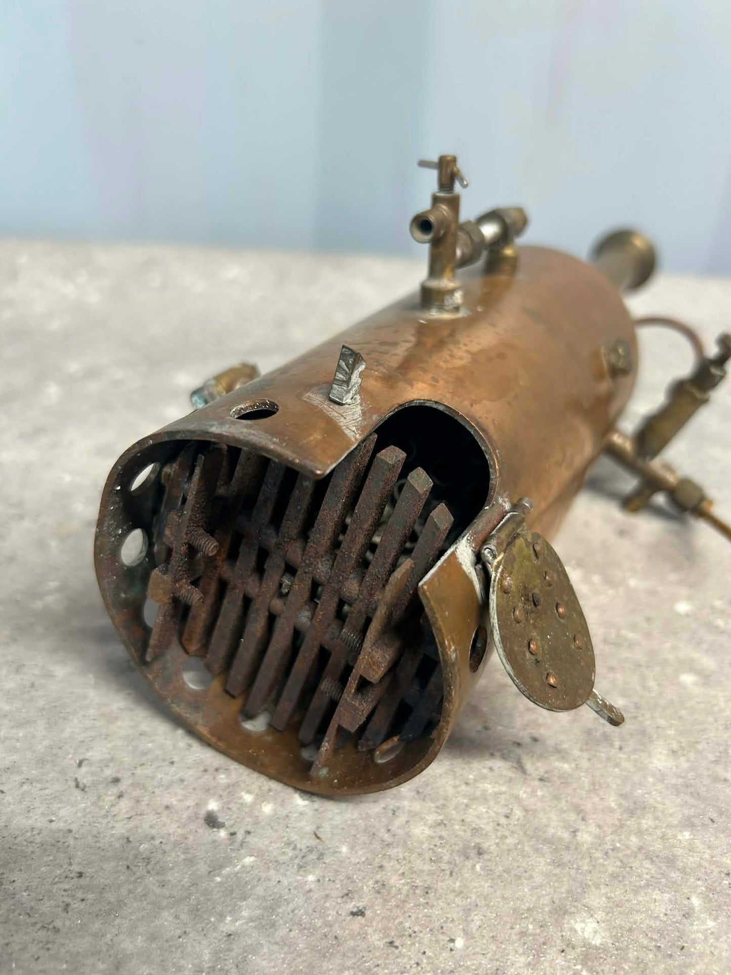 Scratch-Built Vertical Coal-Fired & Tubed Copper Boiler