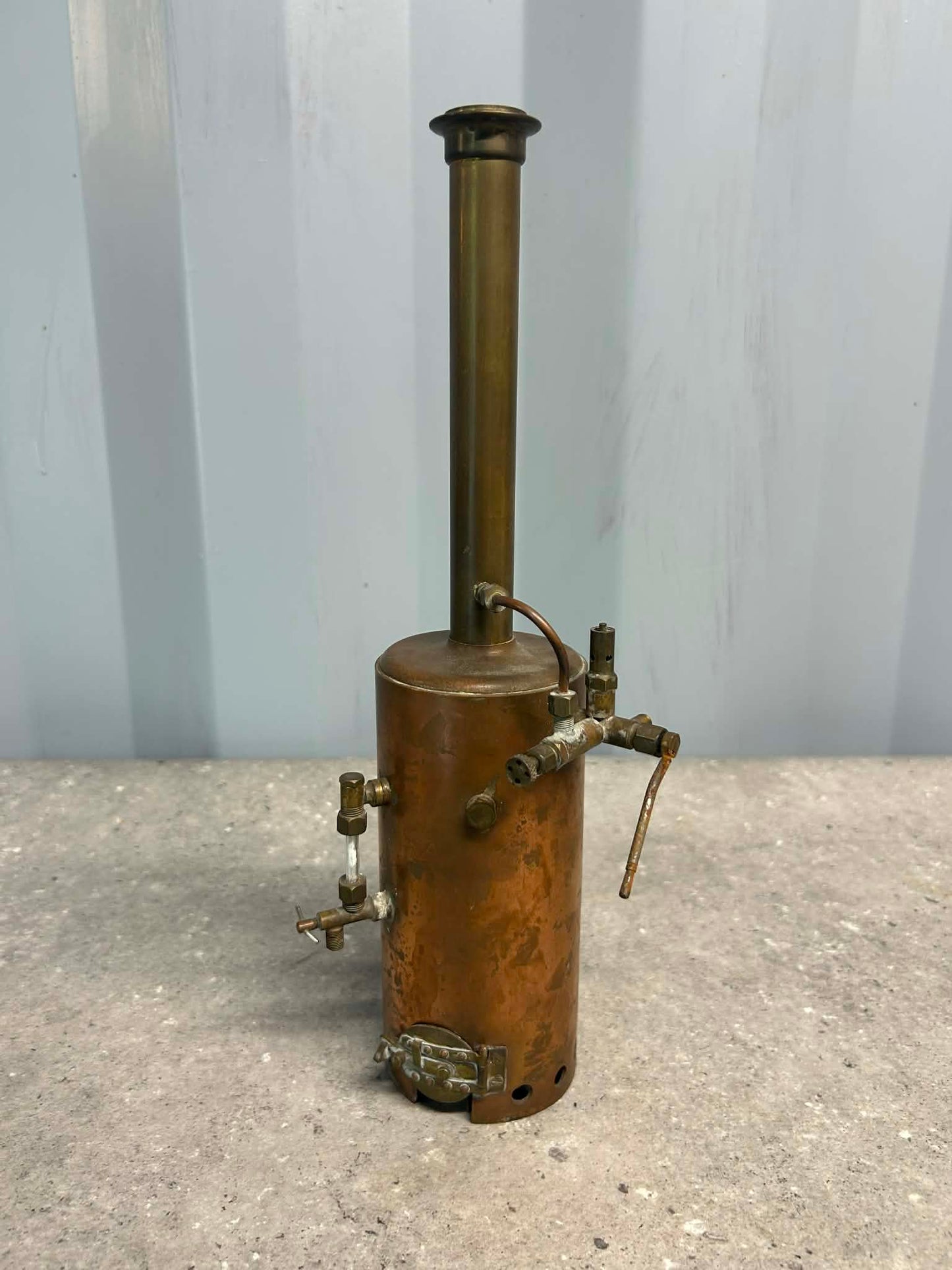 Scratch-Built Vertical Coal-Fired & Tubed Copper Boiler