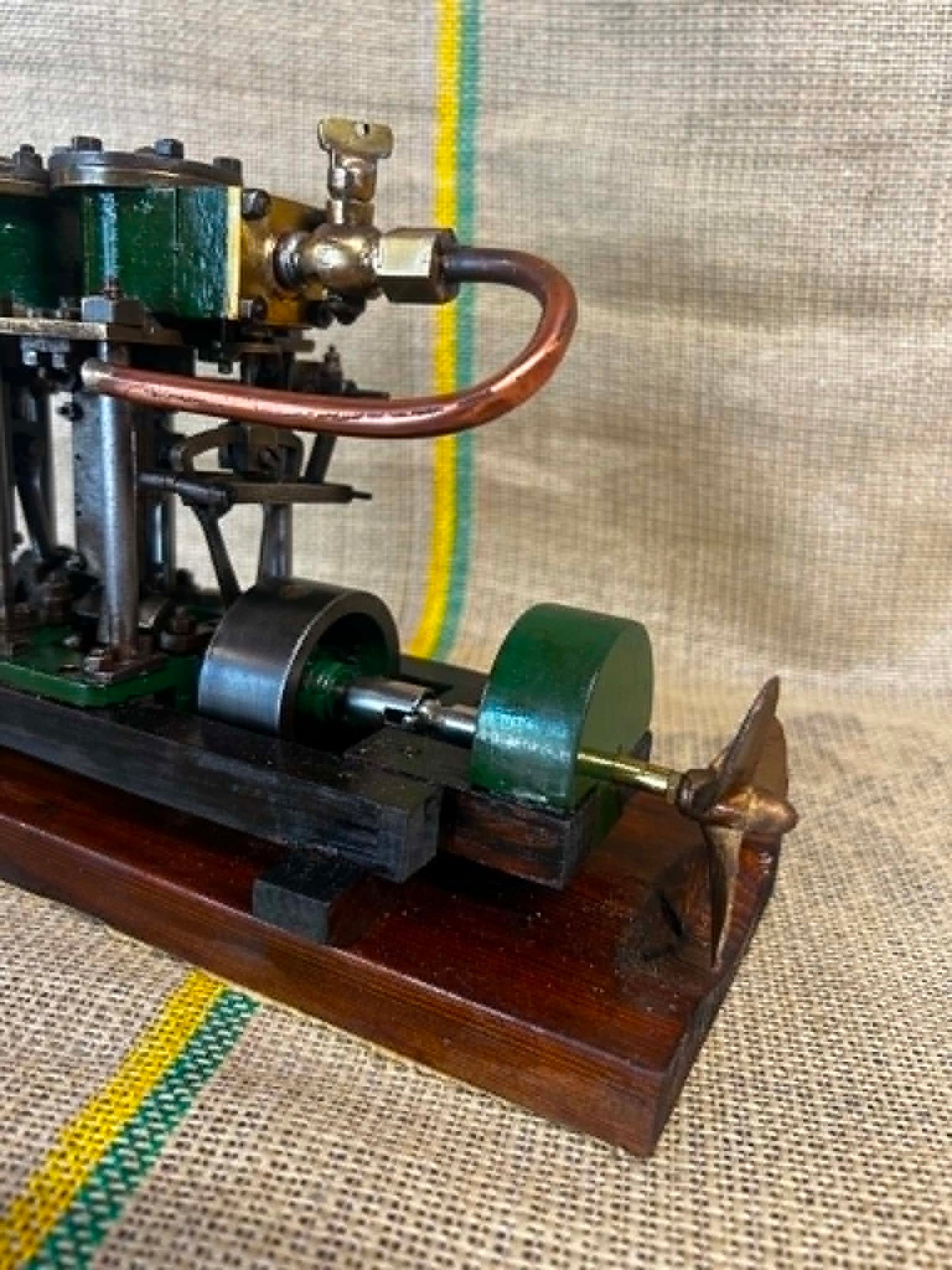Scratch-Built Twin Vertical Marine Engine Model