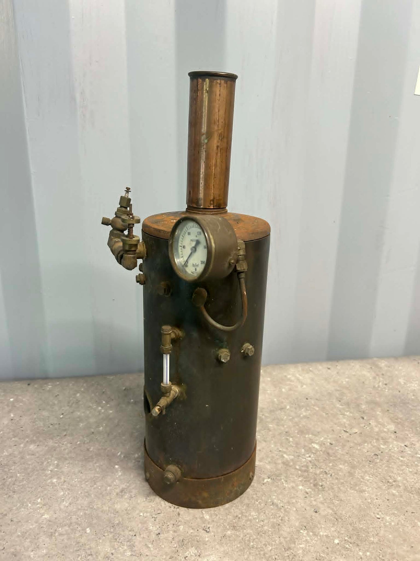 Scratch-Built Vertical Tubed Model Boiler w/ Fittings