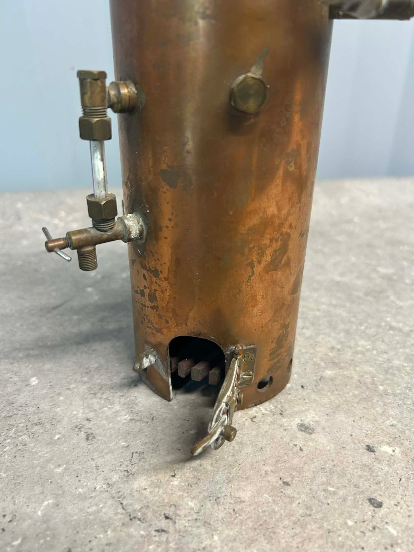 Scratch-Built Vertical Coal-Fired & Tubed Copper Boiler