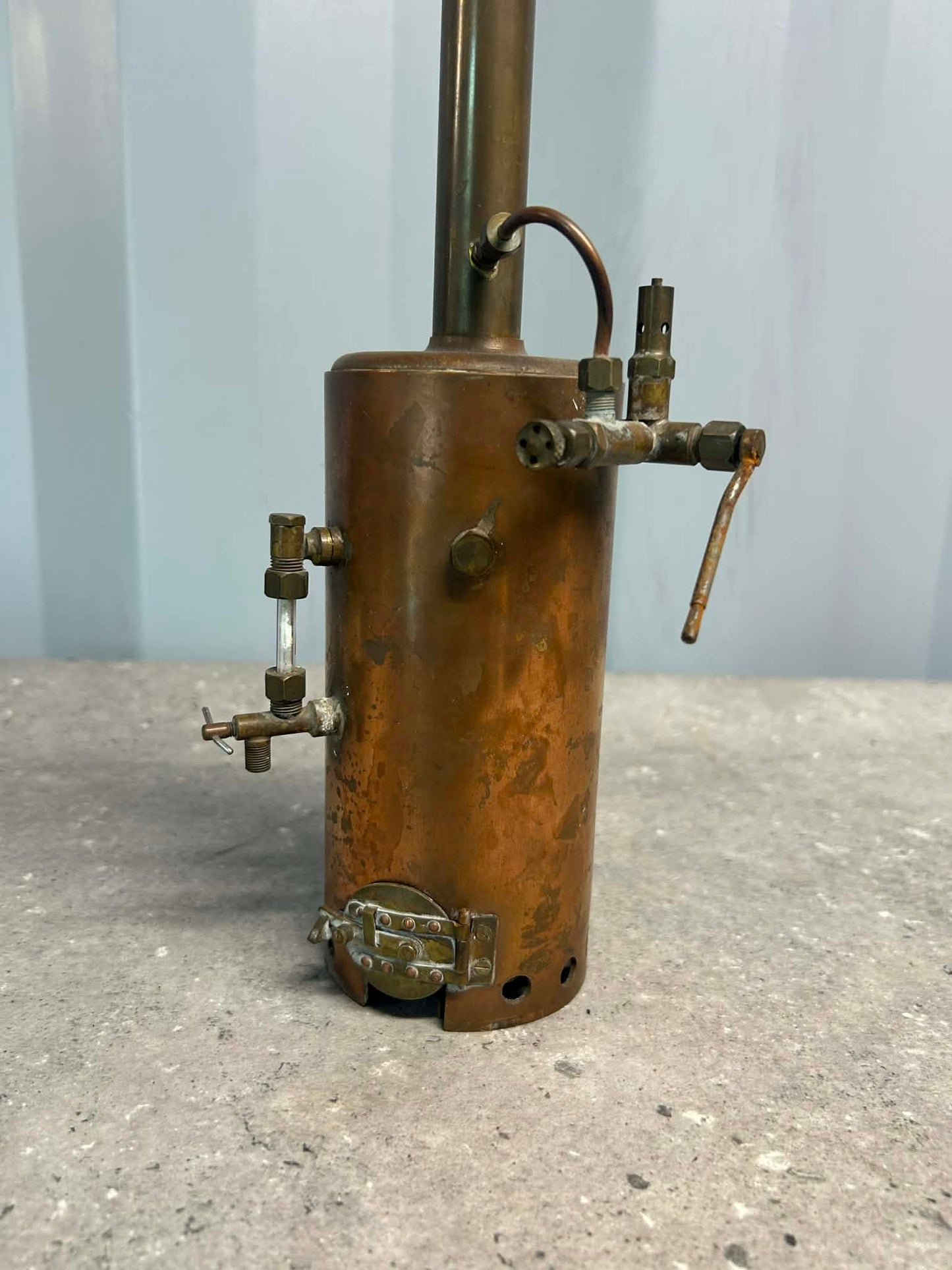Scratch-Built Vertical Coal-Fired & Tubed Copper Boiler