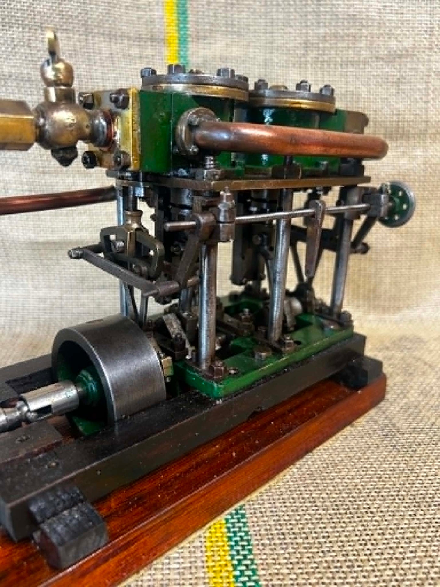 Scratch-Built Twin Vertical Marine Engine Model
