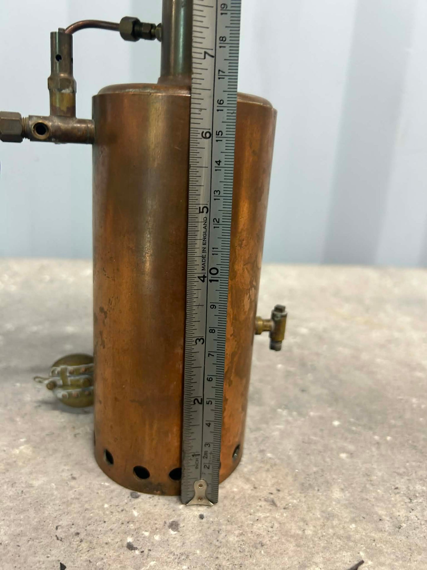 Scratch-Built Vertical Coal-Fired & Tubed Copper Boiler