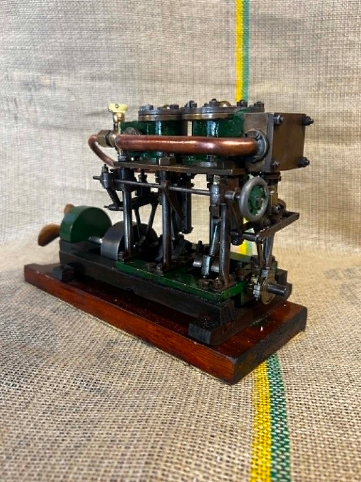 Scratch-Built Twin Vertical Marine Engine Model