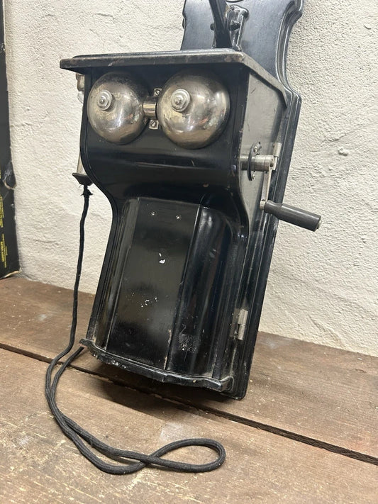 Antique Ericsson Wall-Mounted Telephone Crank Driven - Circa. 1910, Railway