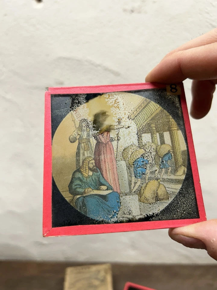 Superior Coloured Lithographic Lantern Slides ‘Joseph’ Optical Projection