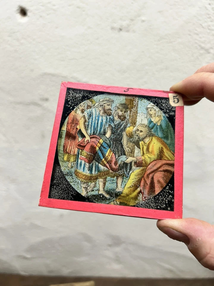 Superior Coloured Lithographic Lantern Slides ‘Joseph’ Optical Projection